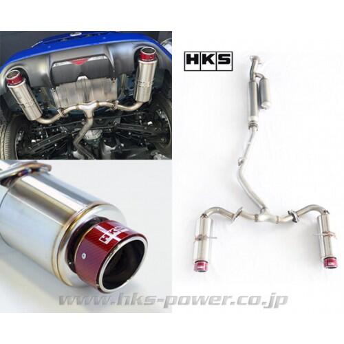 HKS Hi-Power Spec-L Special Edition Red Carbon Tips Exhaust Toyota